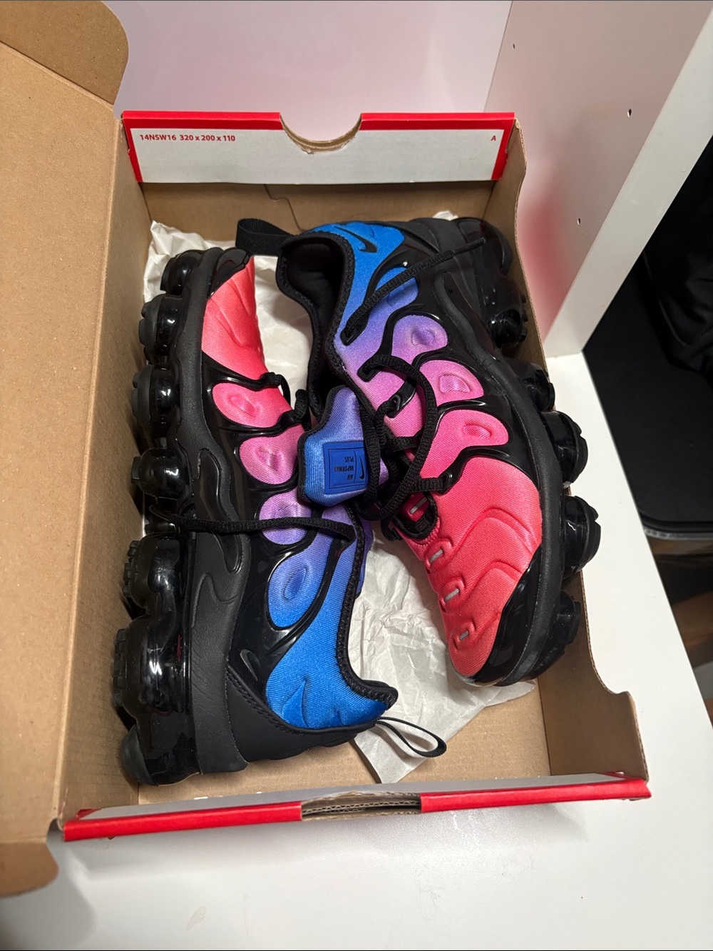 Nike Youth Gradient Pink-Blue VaporMax Style Sneakers